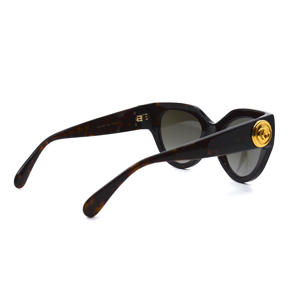 Gucci GG1408S 003 Havana Brown Cat Eye Sunglasses NWT - Picture 8 of 15